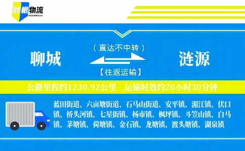 聊城到涟源物流公司