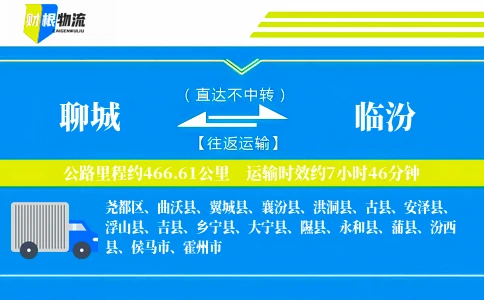 聊城到临汾物流公司
