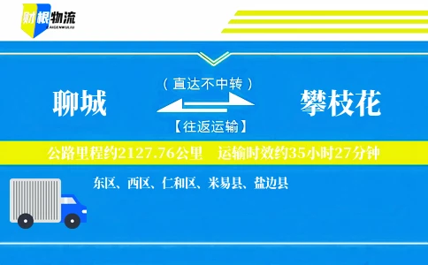 聊城到攀枝花物流公司