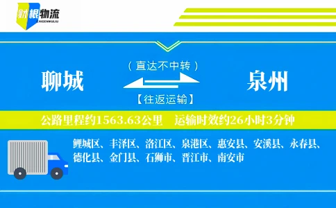 聊城到泉州物流公司
