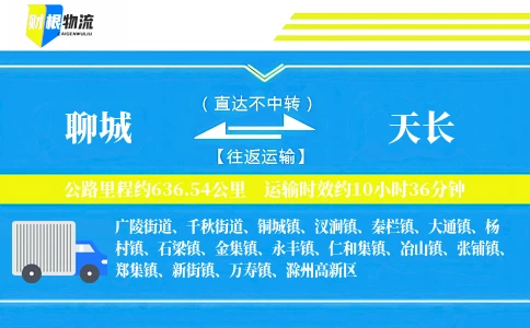 聊城到天长物流公司