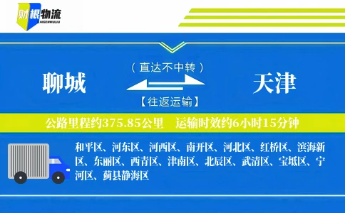 聊城到天津物流公司