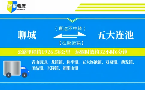 聊城到五大连池物流公司