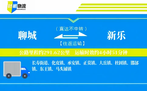 聊城到新乐物流公司