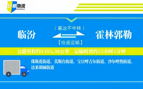临汾到霍林郭勒物流公司