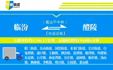 临汾到醴陵物流公司
