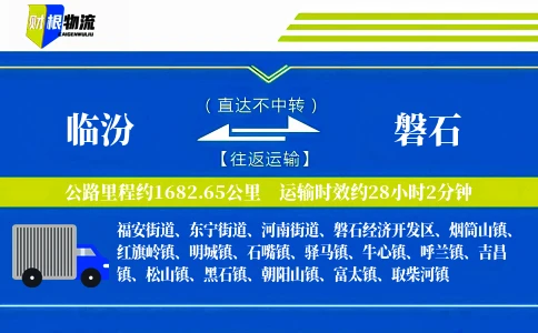 临汾到磐石物流公司