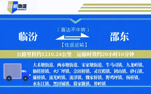 临汾到邵东物流公司