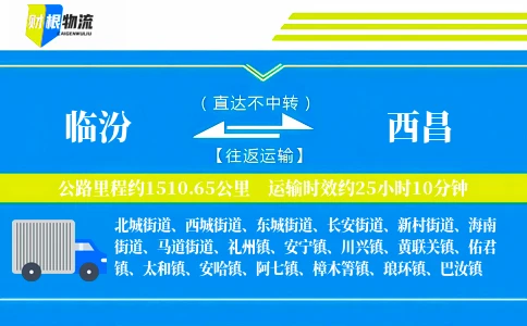 临汾到西昌物流公司