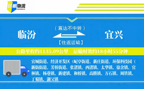 临汾到宜兴物流公司