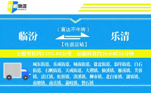 临汾到乐清物流公司