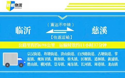 临沂到慈溪物流公司