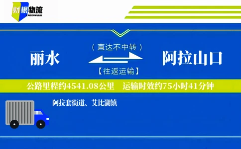 丽水到阿拉山口物流公司