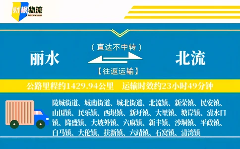 丽水到北流物流公司
