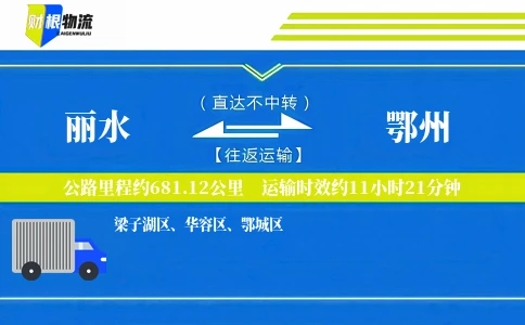 丽水到鄂州物流公司