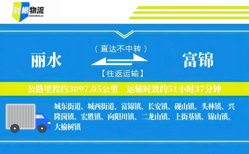 丽水到富锦物流公司
