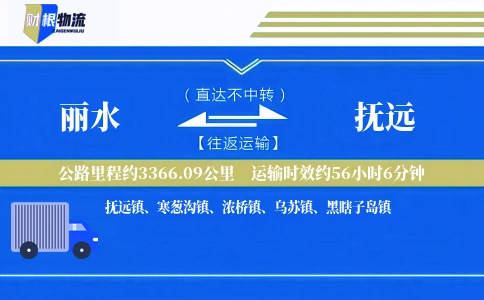 丽水到抚远物流公司