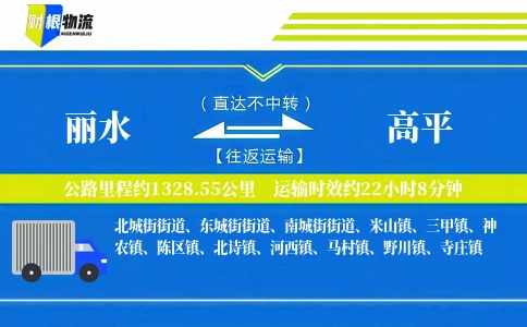丽水到高平物流公司
