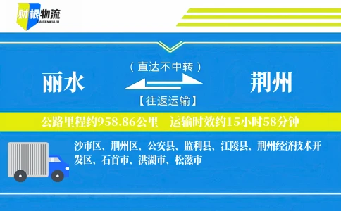 丽水到荆州物流公司