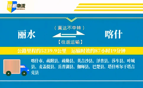 丽水到喀什物流公司