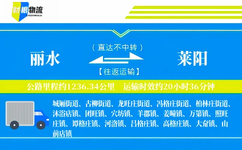 丽水到莱阳物流公司