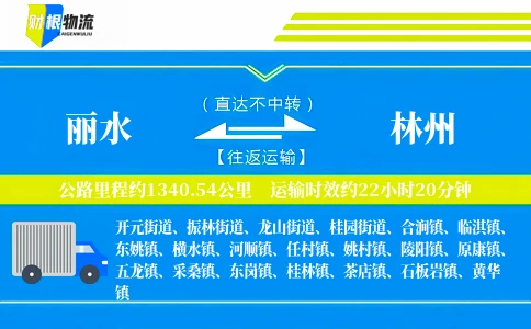 丽水到林州物流公司