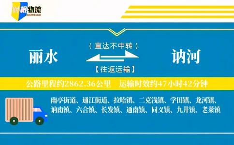 丽水到讷河物流公司
