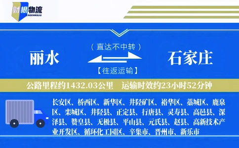 丽水到石家庄物流公司