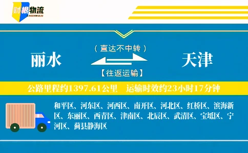 丽水到天津物流公司