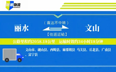 丽水到文山物流公司