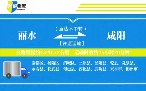 丽水到咸阳物流公司