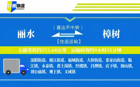 丽水到樟树物流公司