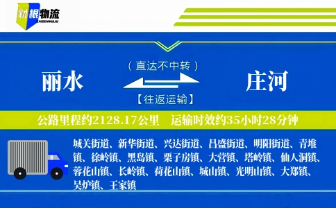 丽水到庄河物流公司