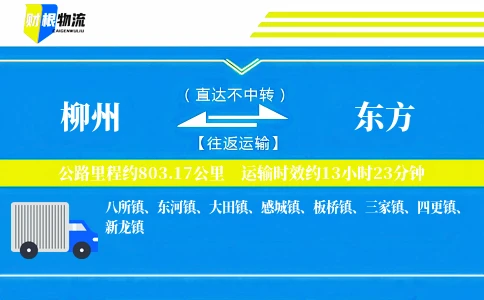 柳州到东方物流公司