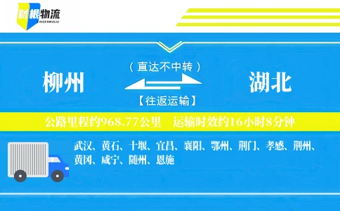 柳州到湖北物流公司
