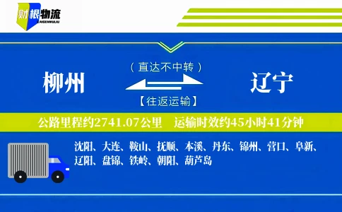 柳州到辽宁物流公司