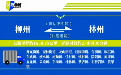 柳州到林州物流公司