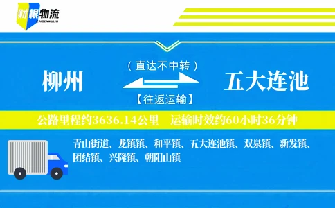 柳州到五大连池物流公司