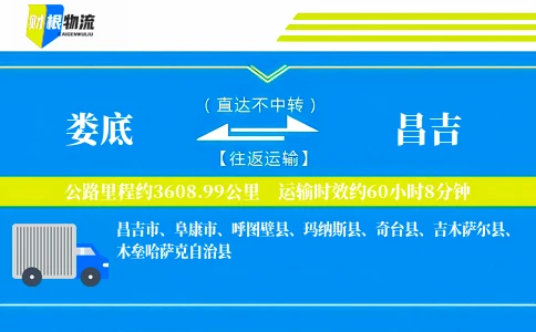 娄底到昌吉物流公司