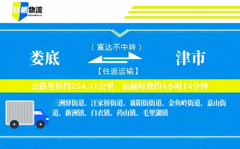娄底到津市物流公司