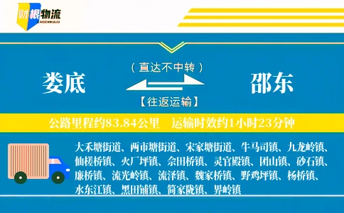 娄底到邵东物流公司