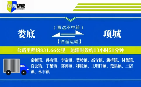 娄底到项城物流公司