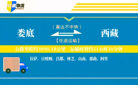 娄底到西藏物流公司