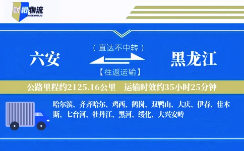 六安到黑龙江物流公司