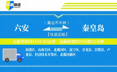 六安到秦皇岛物流公司