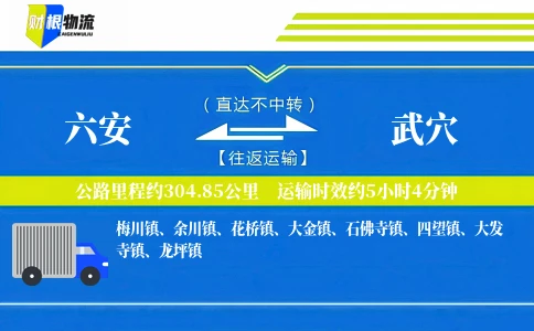 六安到武穴物流公司
