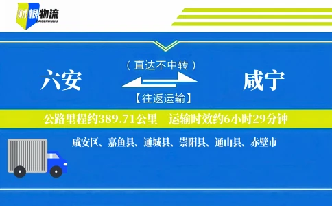 六安到咸宁物流公司