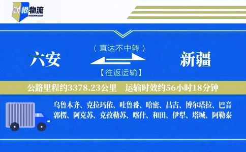 六安到新疆物流公司