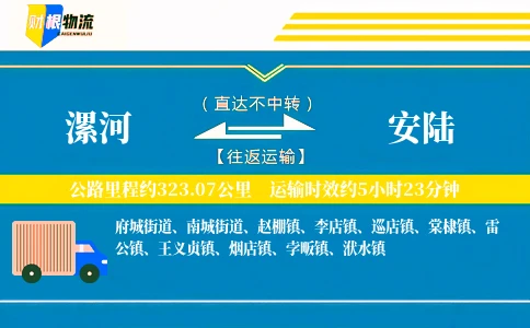 漯河到安陆物流公司