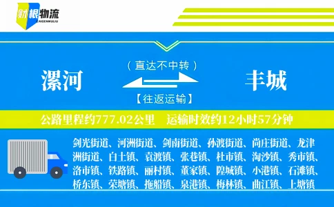 漯河到丰城物流公司